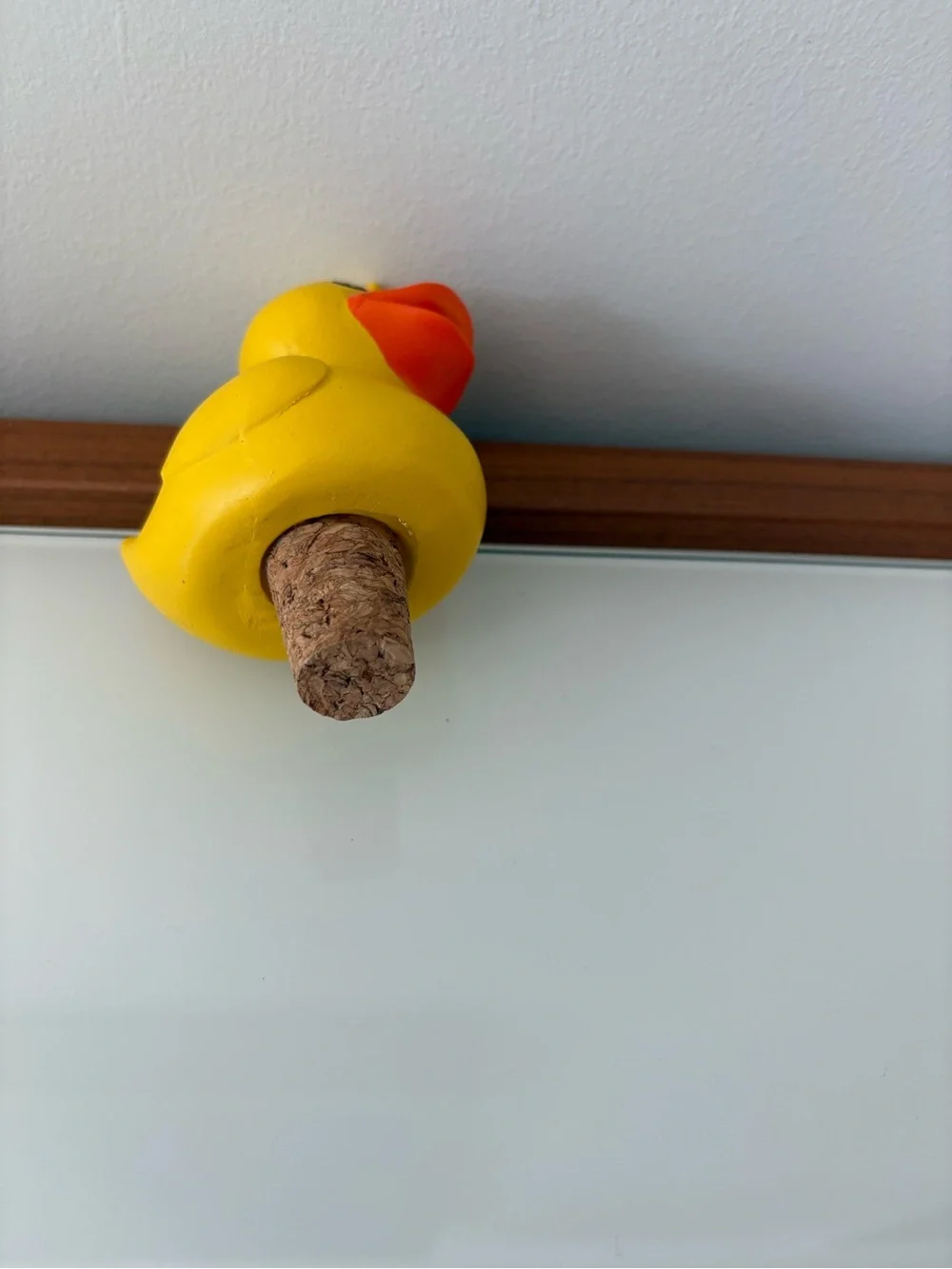 Novelty Yellow Rubber Duck Bottle Stopper